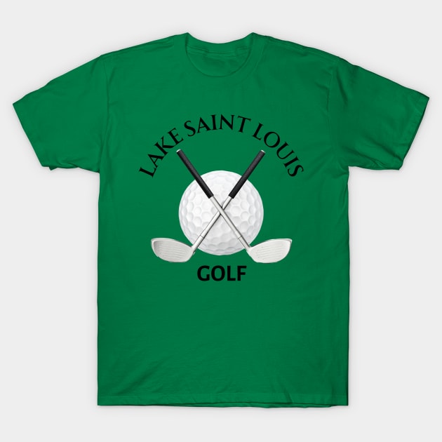 Lake Saint Louis Golf T-Shirt by Harbor Bend Designs